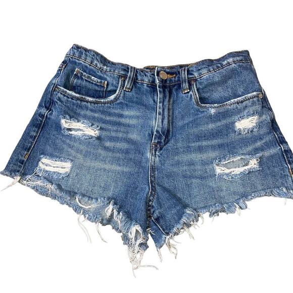 Blank NYC Pants - Blank NYC The Barrow Jean shorts denim cut off SZ 28" Vintage High rise short